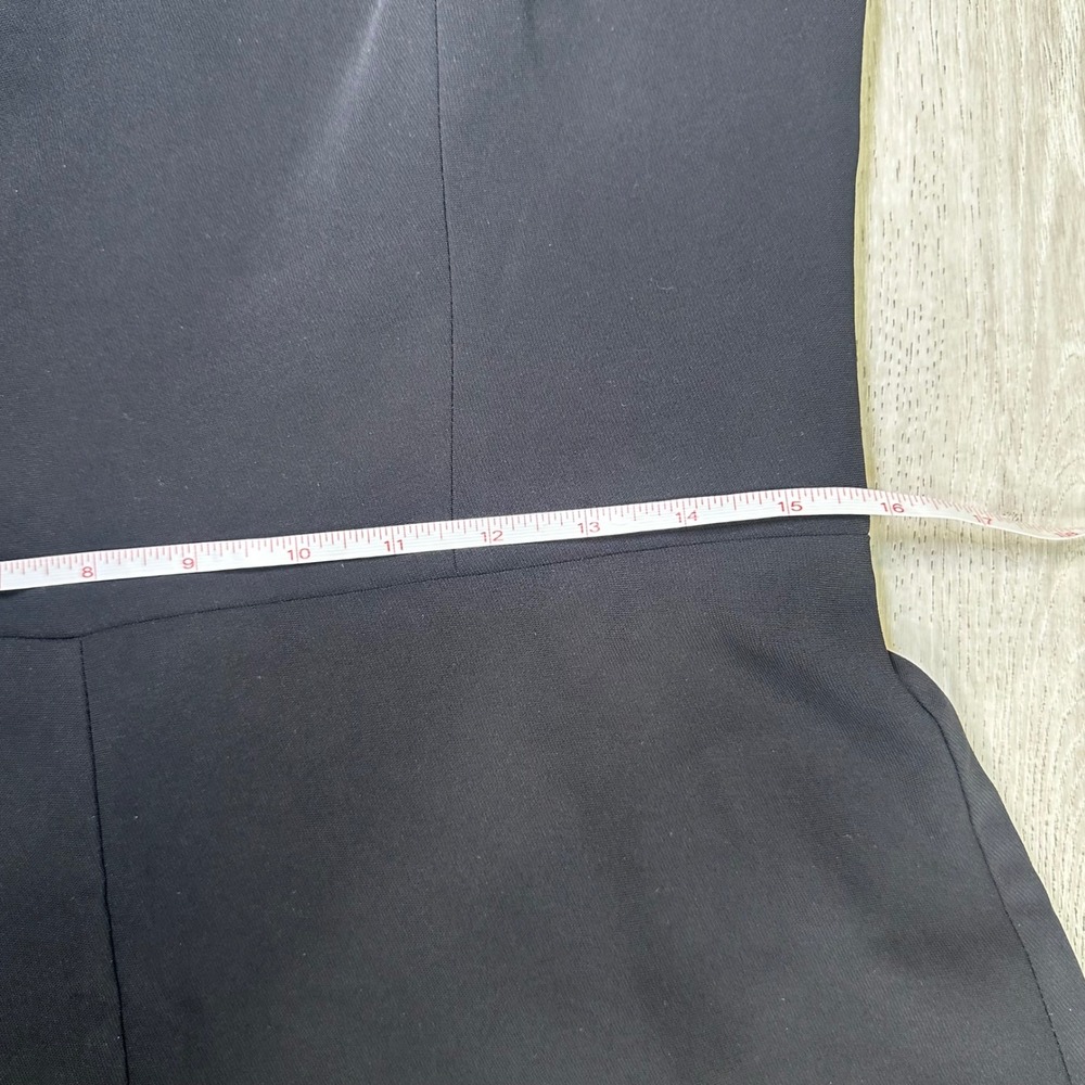 Amanda Uprichard strapless puzzle jumpsuit black elegant formal wide leg Large - Picture 13 of 14
